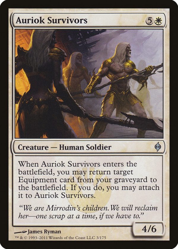 Auriok Survivors [New Phyrexia] on Sale