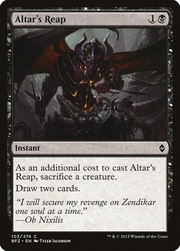 Altar s Reap [Battle for Zendikar] Discount