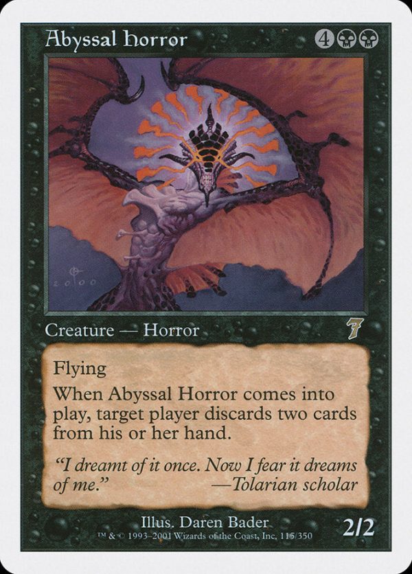 Abyssal Horror [Seventh Edition] For Cheap