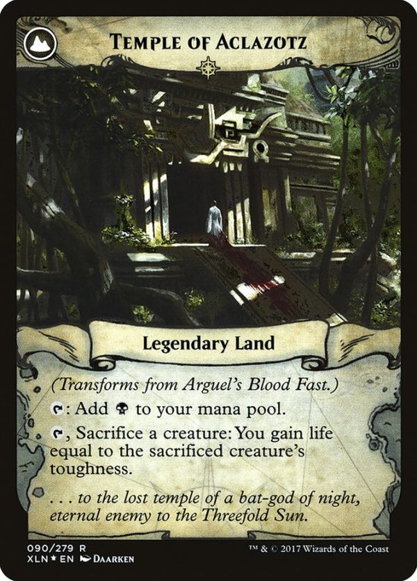 Arguel s Blood Fast    Temple of Aclazotz [Ixalan Prerelease Promos] Cheap