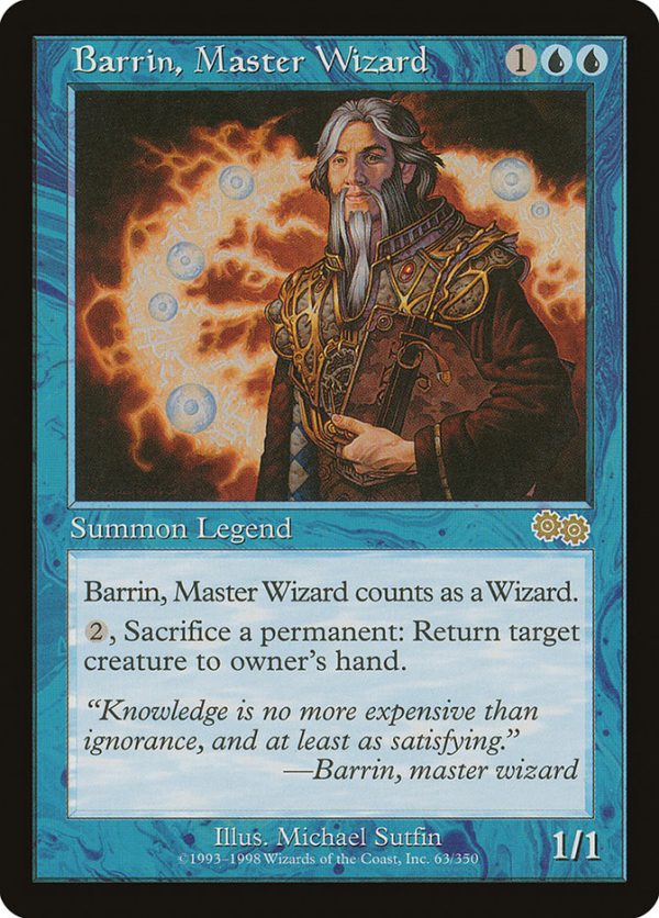 Barrin, Master Wizard [Urza s Saga] Cheap