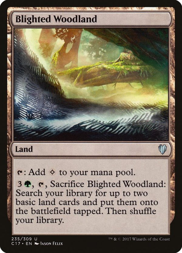 Blighted Woodland [Commander 2017] Hot on Sale